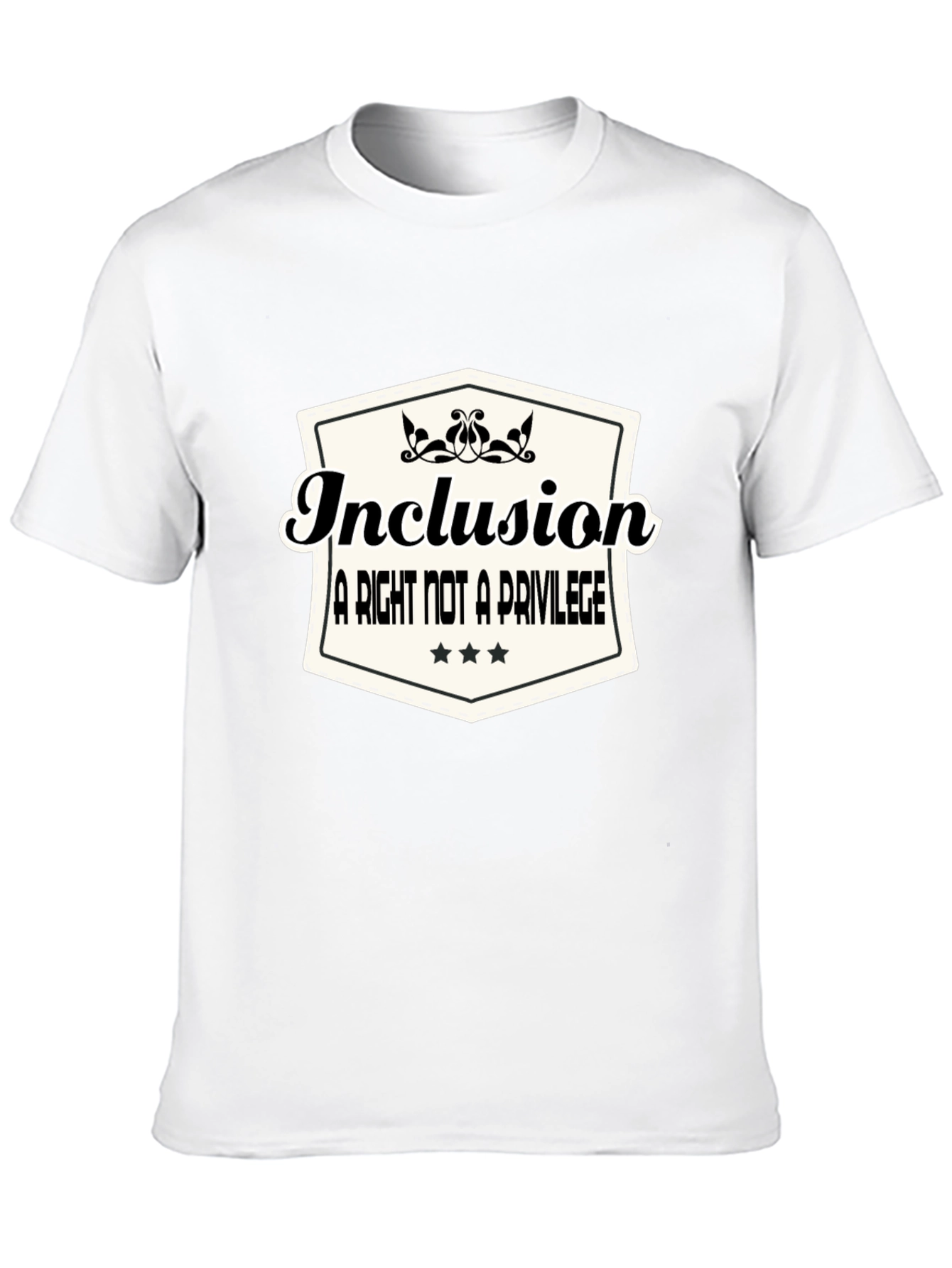 Black Inclusion T-Shirt: A Right Not a Privilege view 10