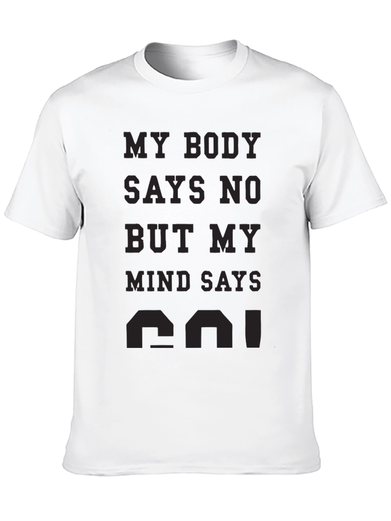 Black My Body Says No T-Shirt view 10
