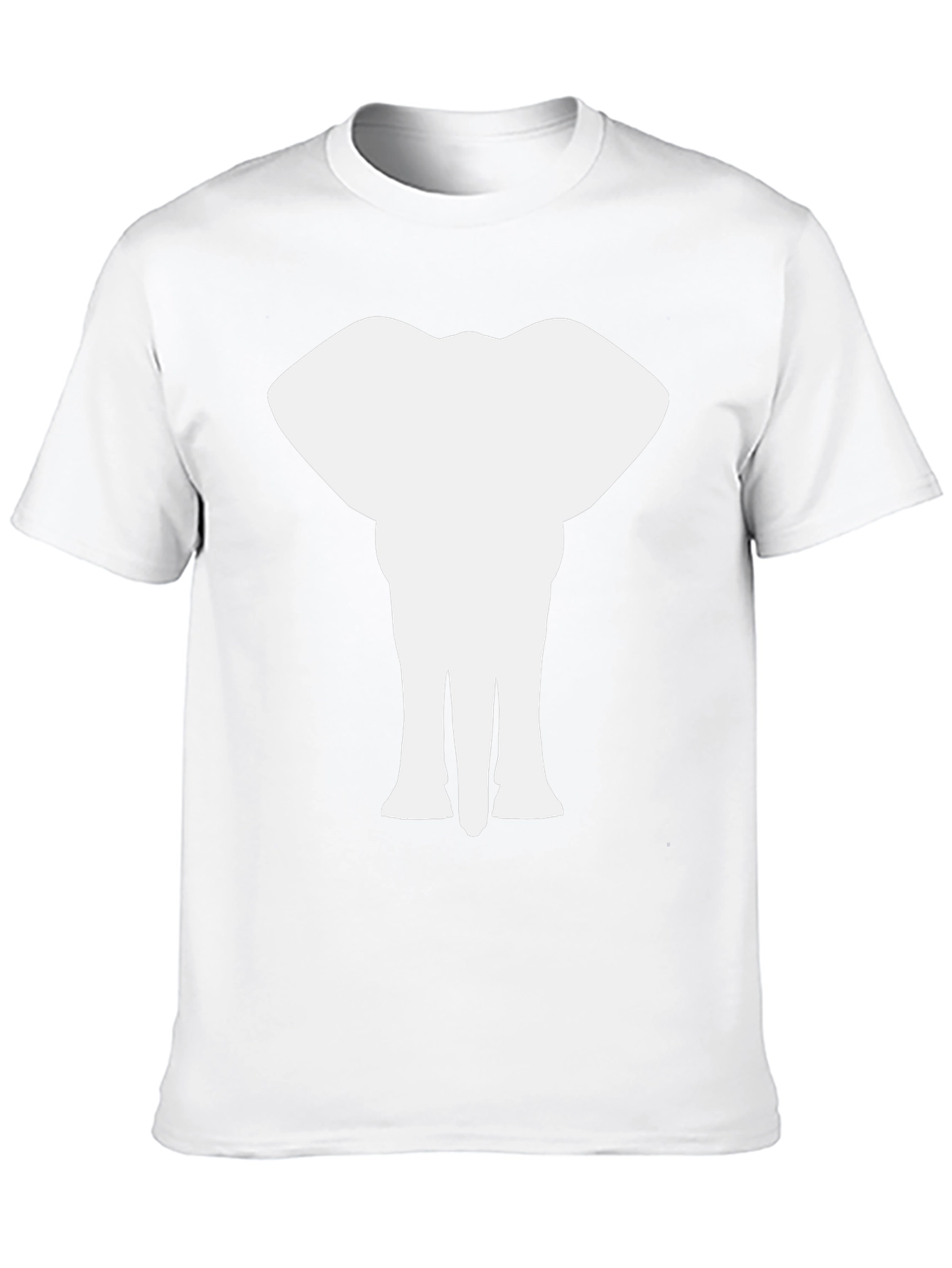 Black Elephant Silhouette Graphic Black T-Shirt view 10
