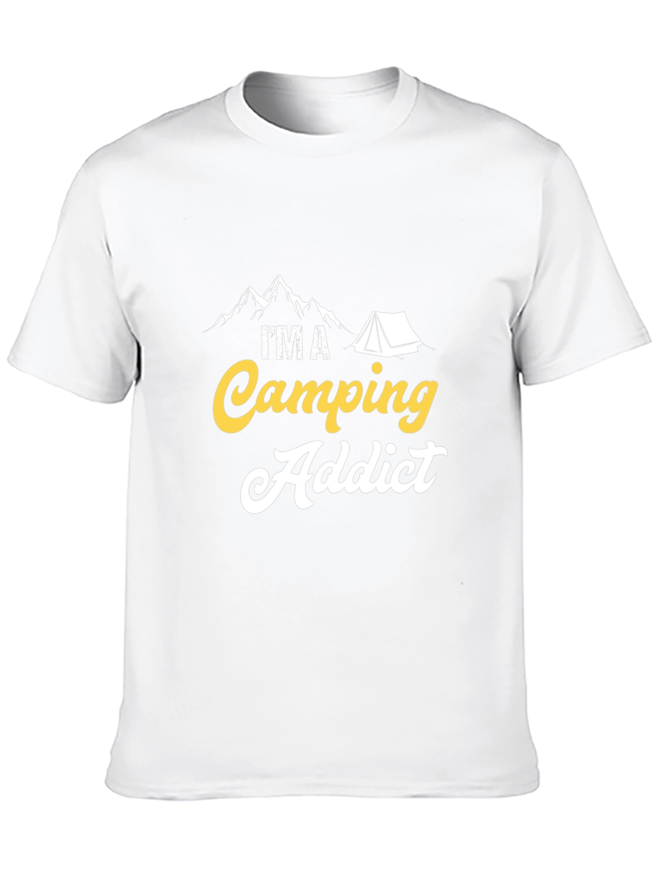 Black Camping Addict T-Shirt: Outdoors Adventure Tee view 10