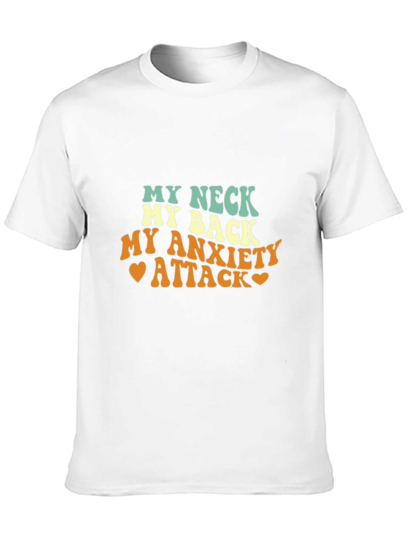 Black My Neck, My Back Tee - Anxiety Relief Comfort Shirt view 10