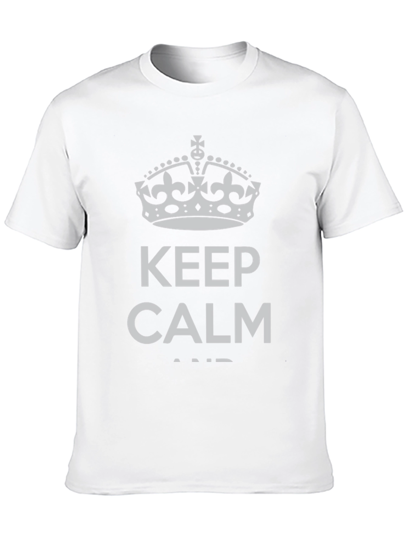 Black Keep Calm Graphic Print T-Shirt view 10