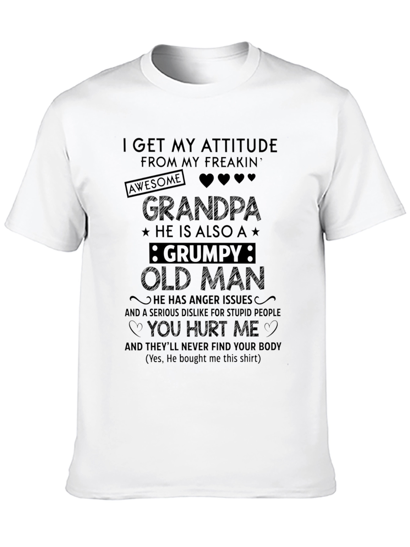 Funny Grandpa Grumpy Old Man T-Shirt - 10