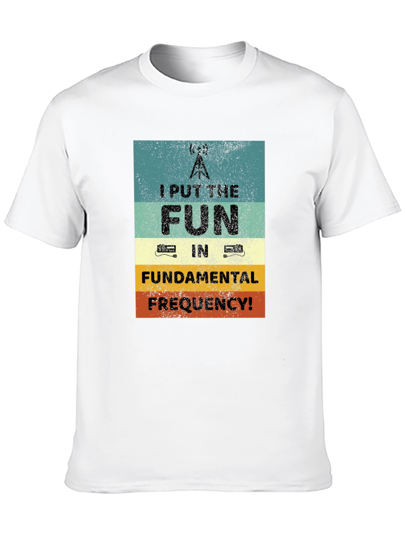 Black Fun Fundamental Frequency T-Shirt view 10