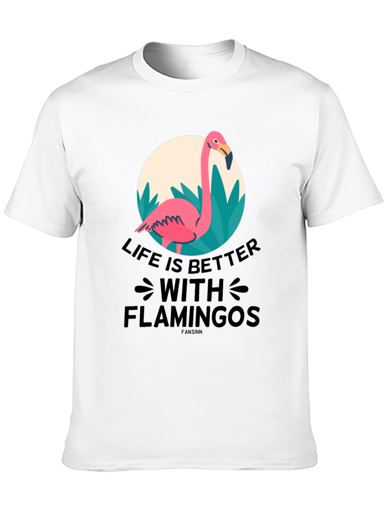 Black Life is Better with Flamingos T-Shirt view 10