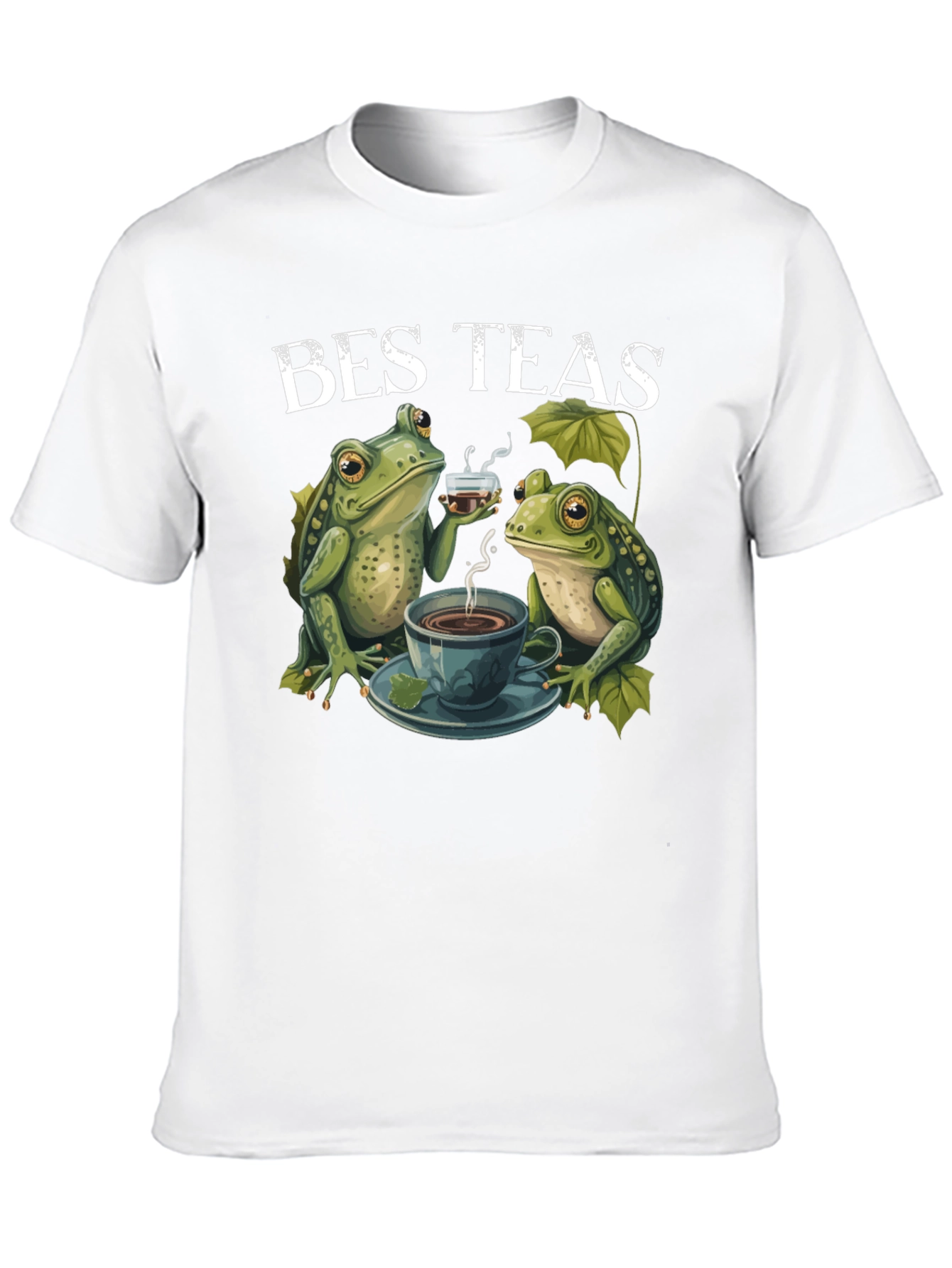 Black Bes Teas Frog T-Shirt - Quirky Tea Lovers Tee view 10