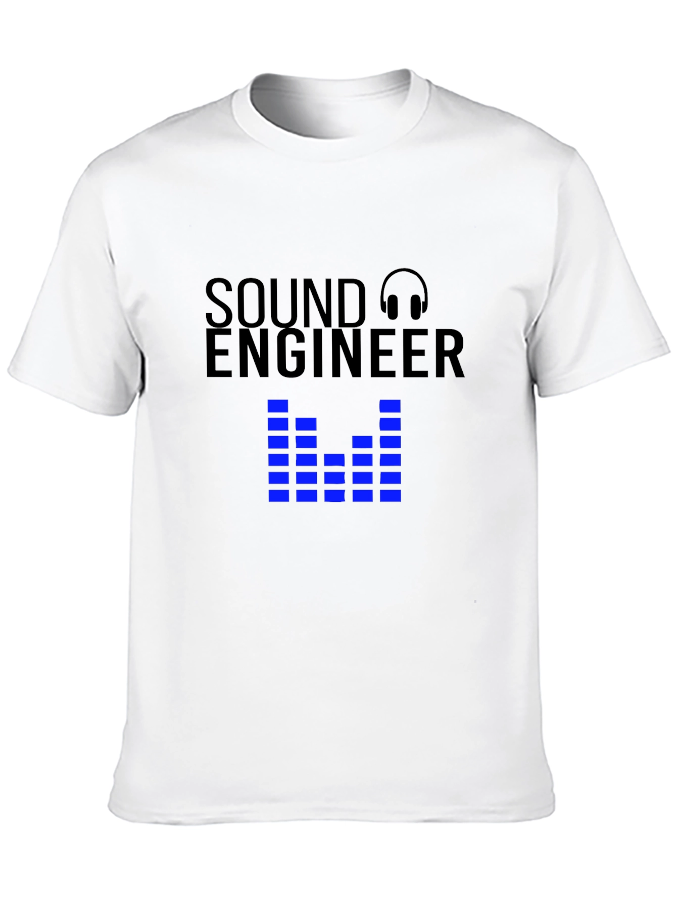 Black Sound Engineer Graphic Tee view 10