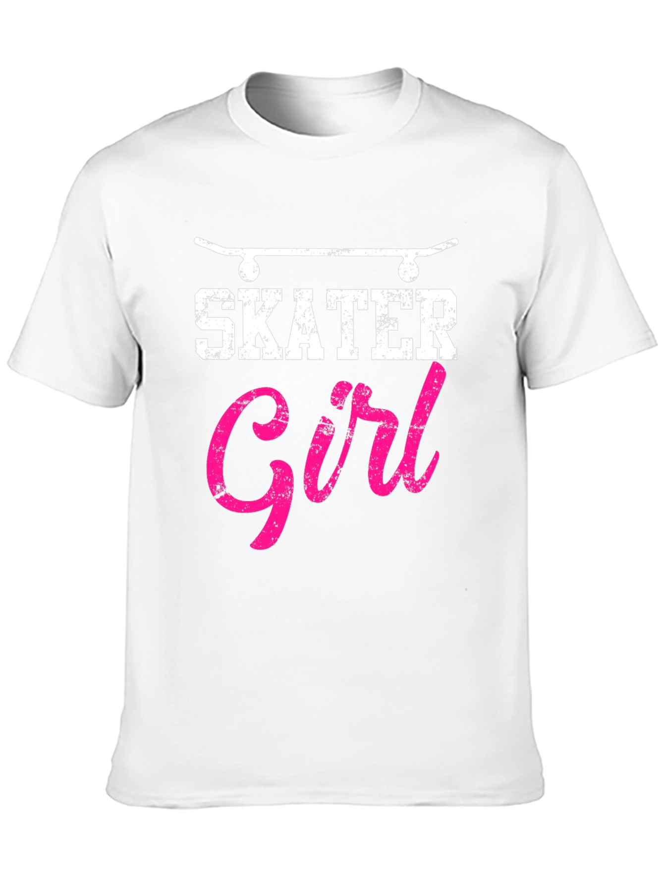 Black Skater Girl Graphic T-Shirt - Cool Skateboarding Tee view 10