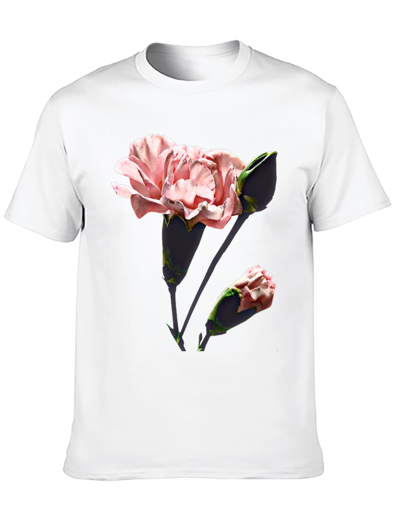 Black Floral Print T-Shirt - Stylish & Comfortable view 10