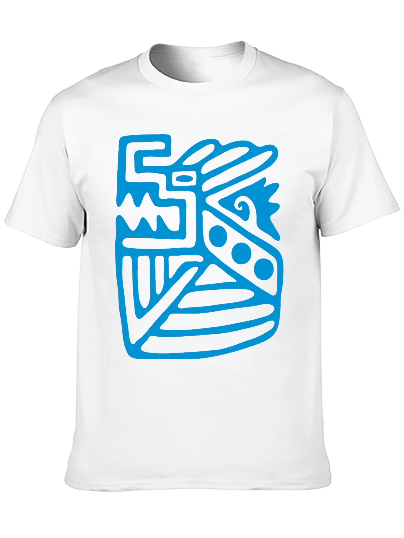 Black Aztec Design Black T-Shirt view 10