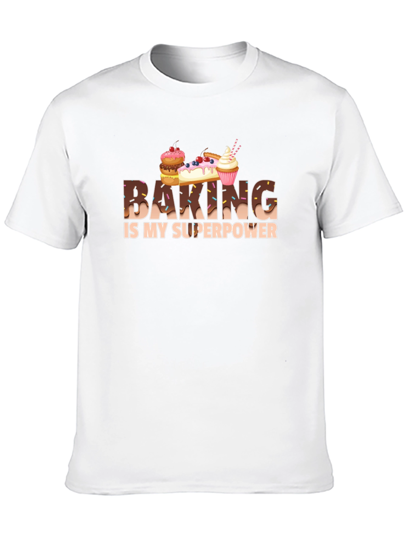 Black Baking Is My Superpower Graphic Tee view 10