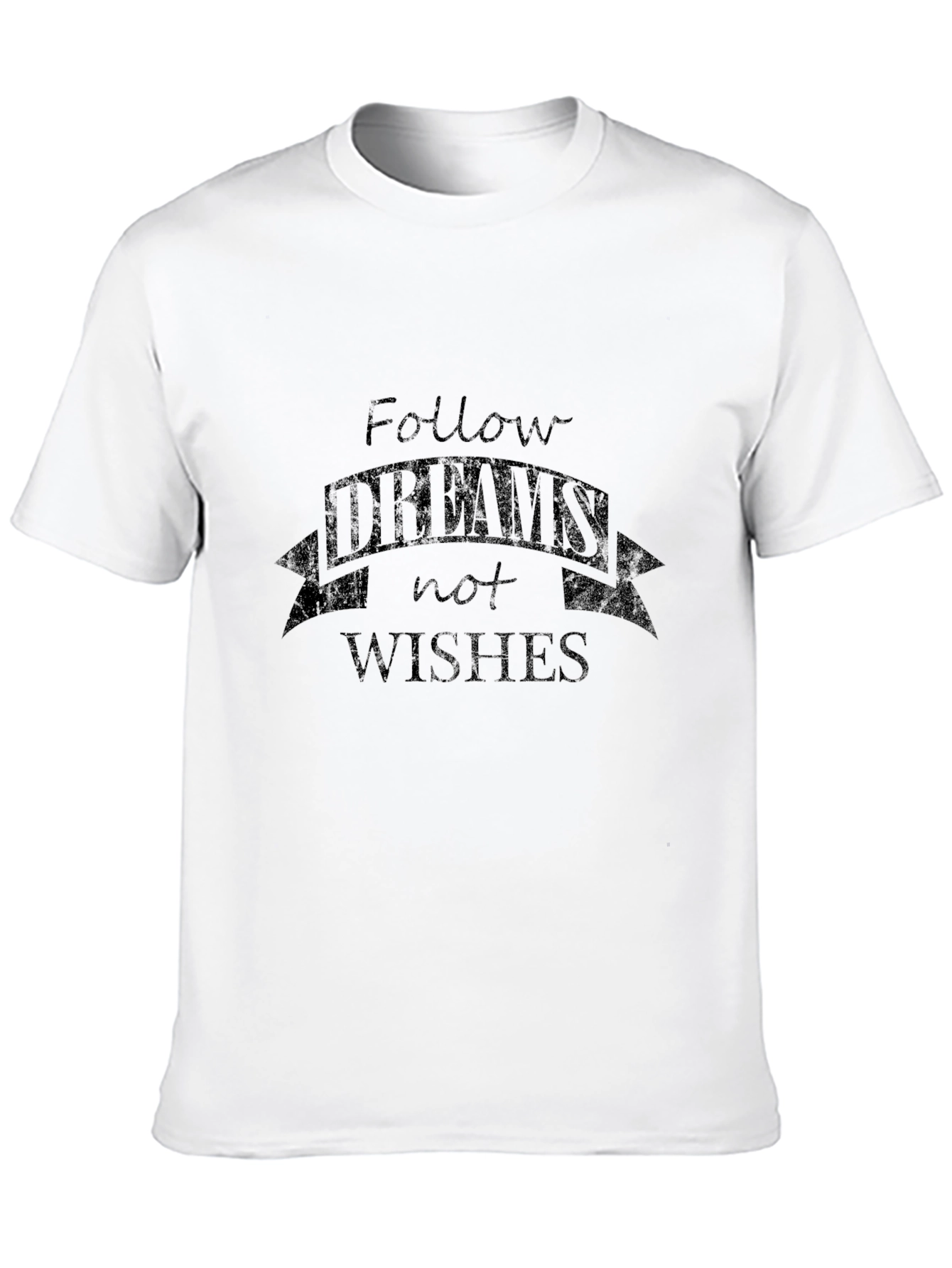 Black Follow Your Dreams Graphic Tee - Men's Black T-Shirt view 10