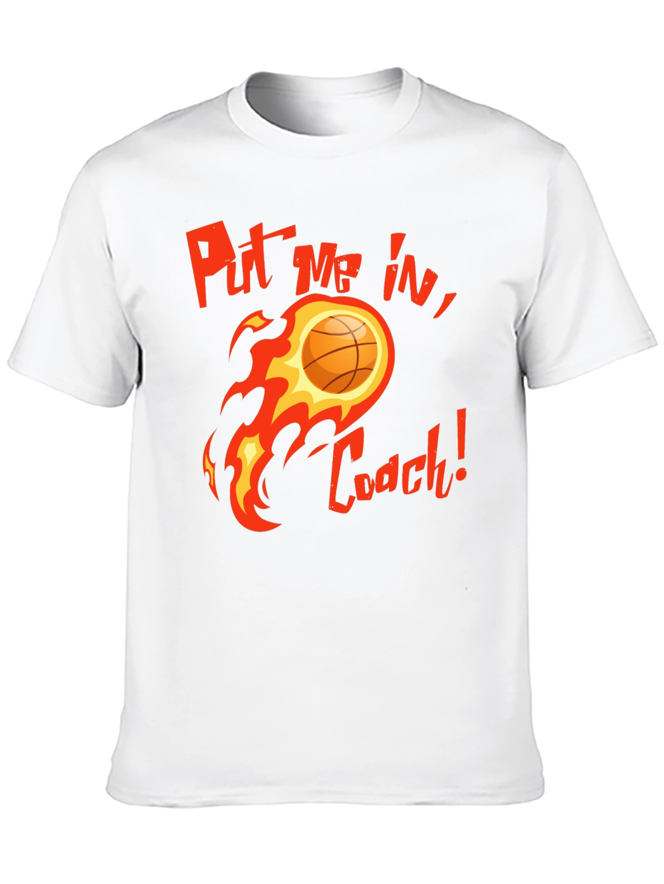 Black Put Me In, Coach! Basketball Graphic T-Shirt view 10