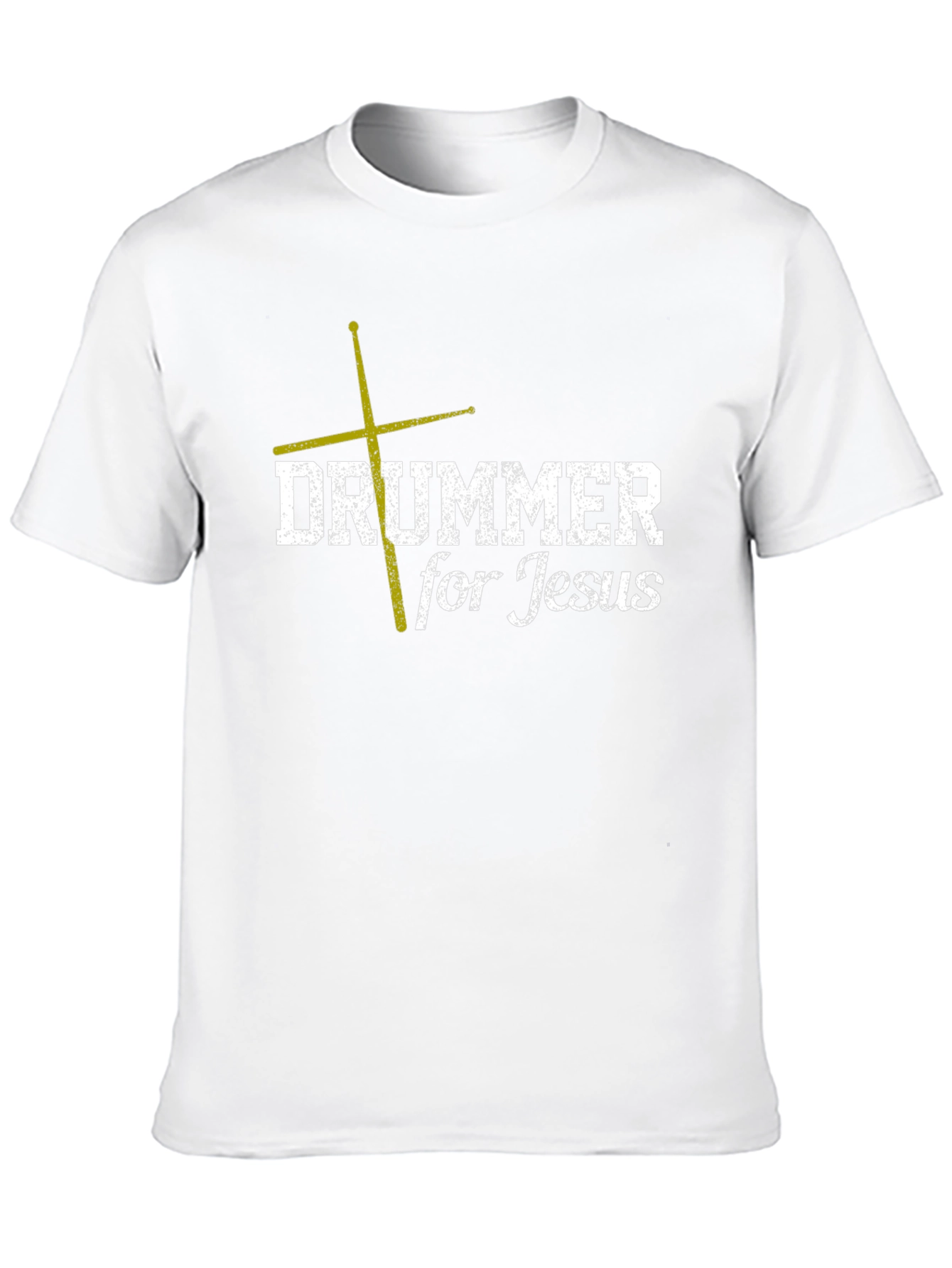 Black Drummer for Jesus Black T-Shirt - Christian Music Apparel view 10