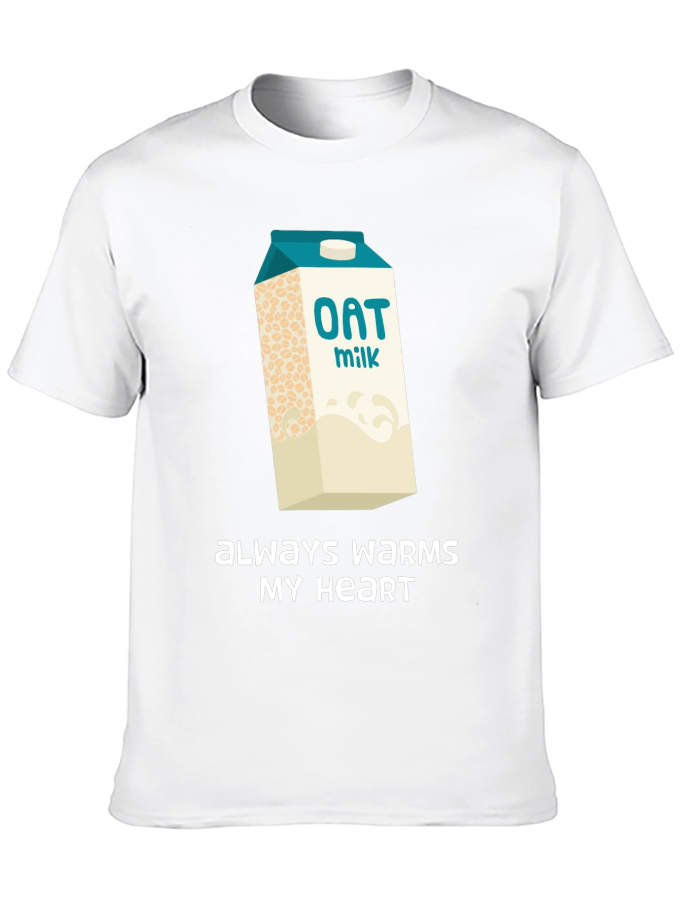 Oat Milk Lover T-Shirt - Always Warms My Heart - 10