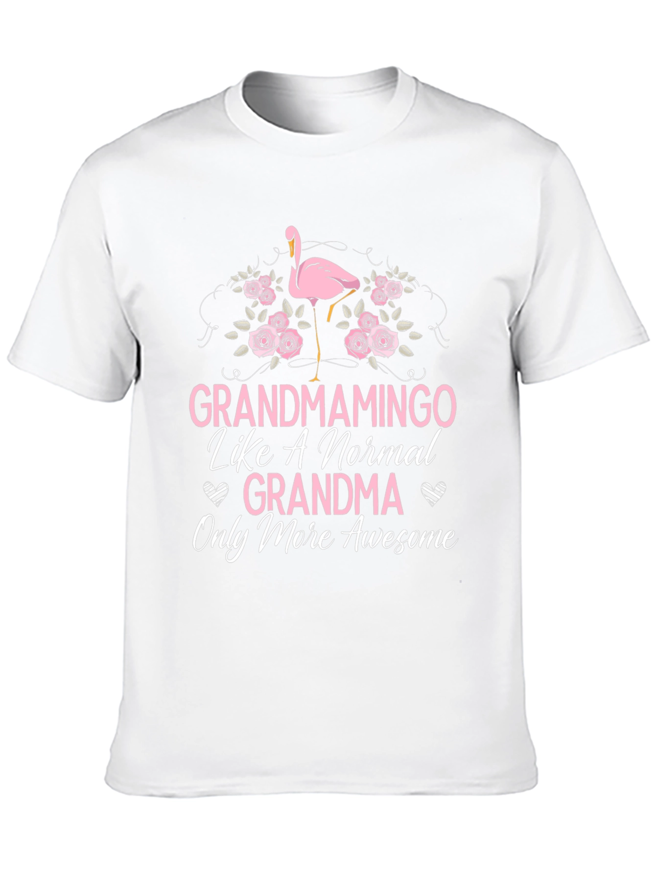Black Grandmamingo T-Shirt - Awesome Grandma Tee view 10