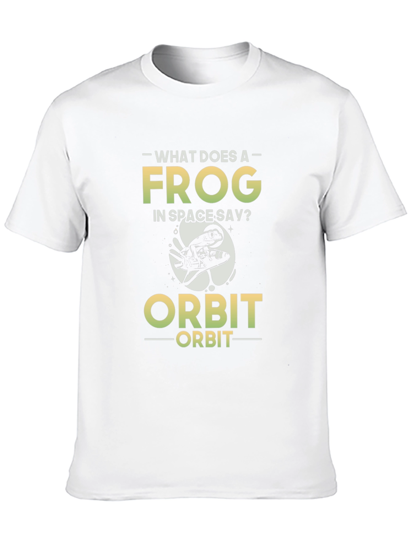 Black Funny Space Frog T-Shirt - What Does a Frog In Space Say? view 10