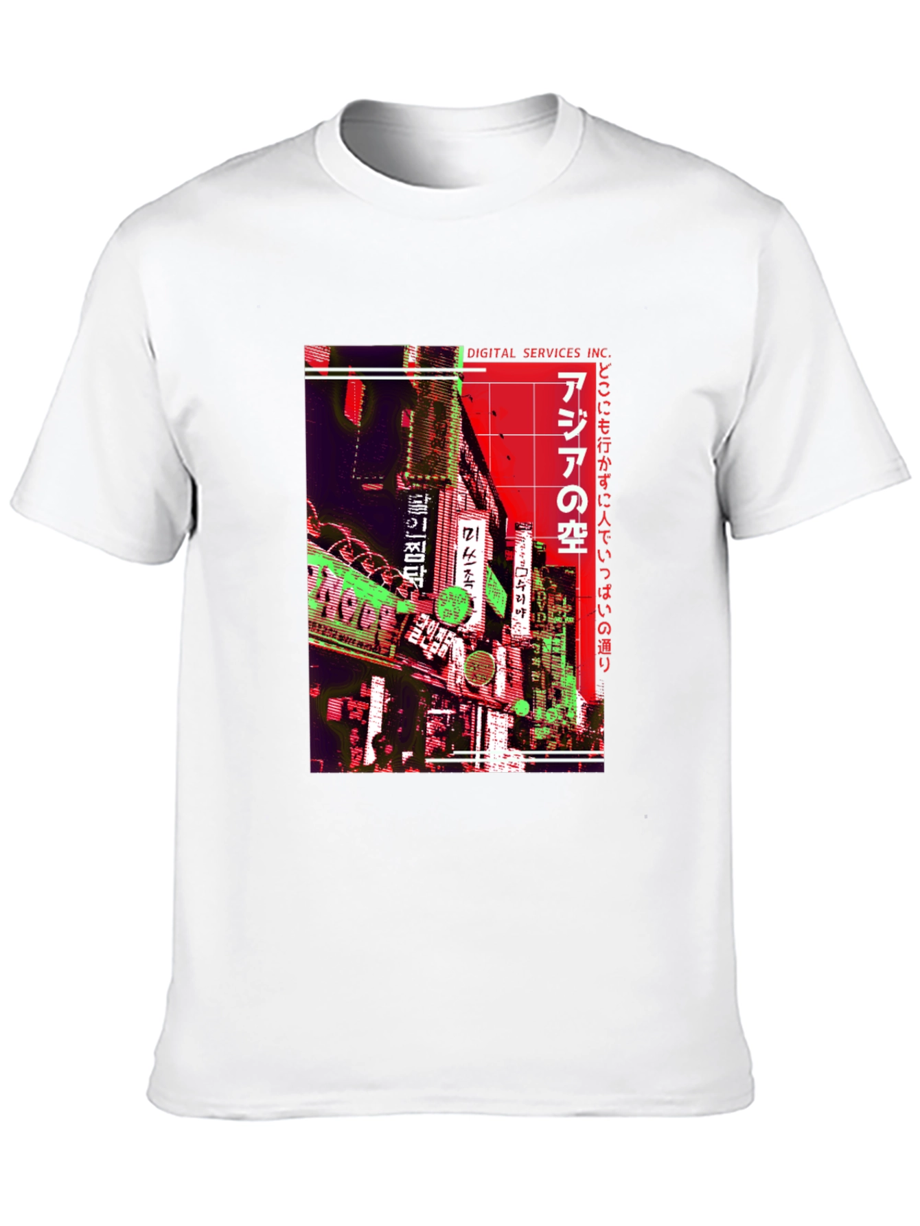 Black Asia Neon Nights T-Shirt view 10