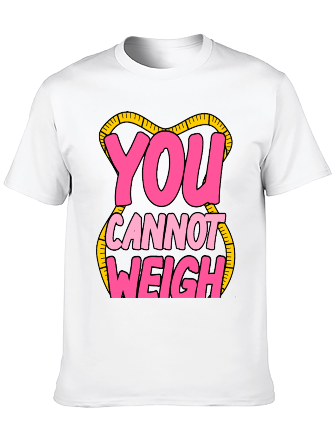 Black You Cannot Weigh Graphic T-Shirt view 10