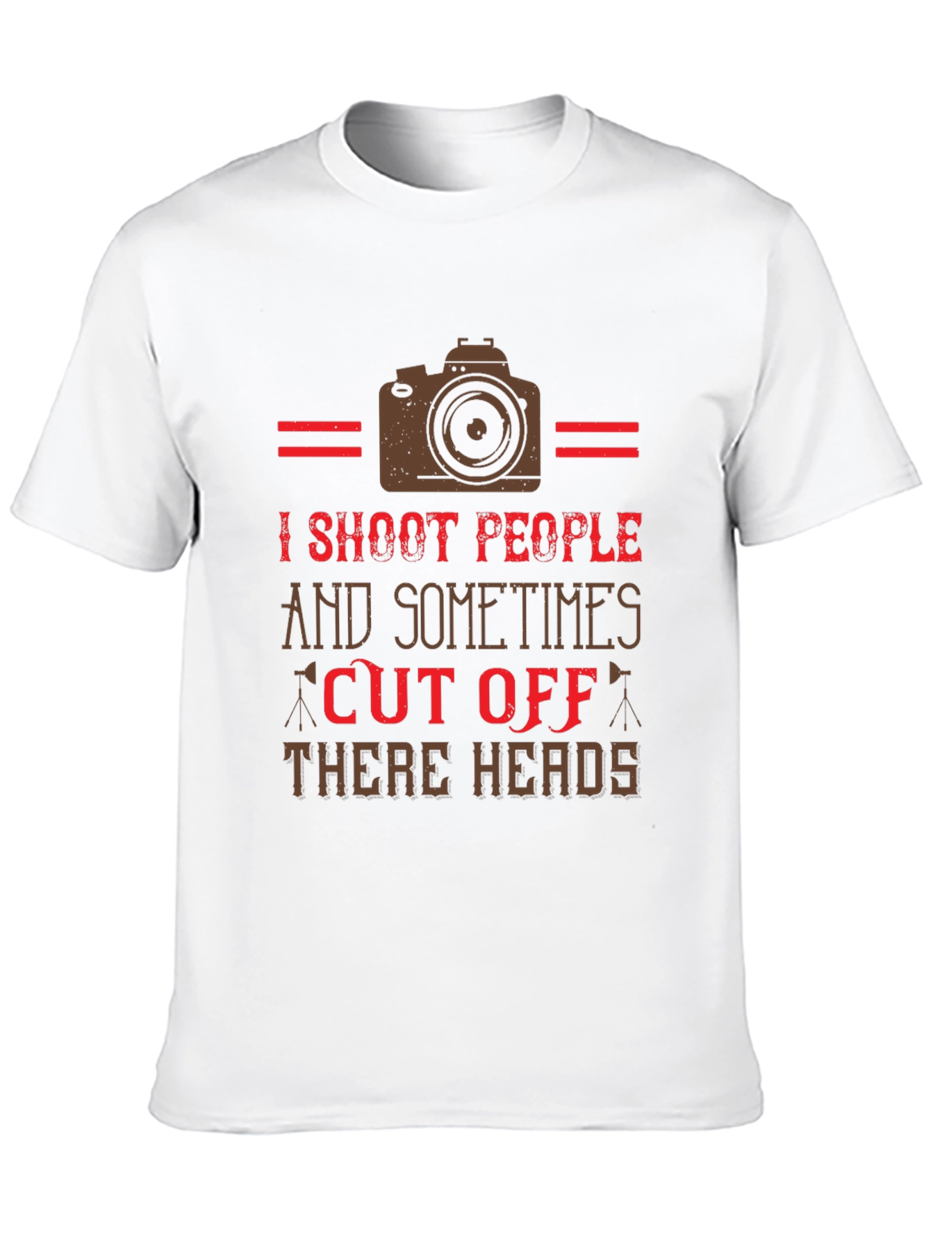 Black I Shoot People Funny Camera T-Shirt view 10