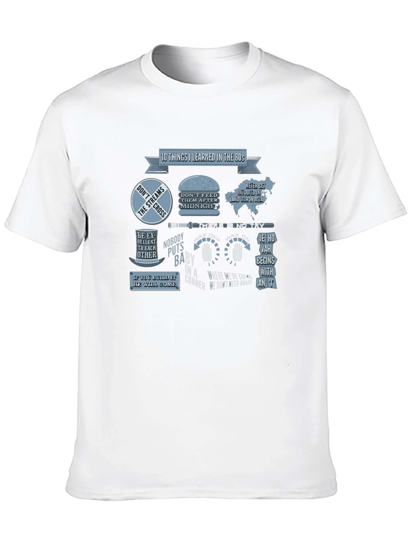 Black 80s Movie Quote T-Shirt view 10