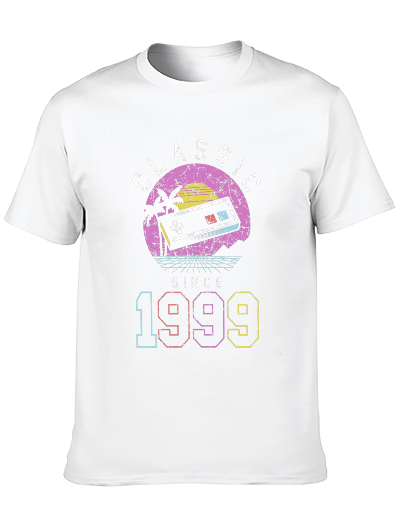 Black Retro Gamer 1999 T-Shirt - Classic Birthday Gift view 10