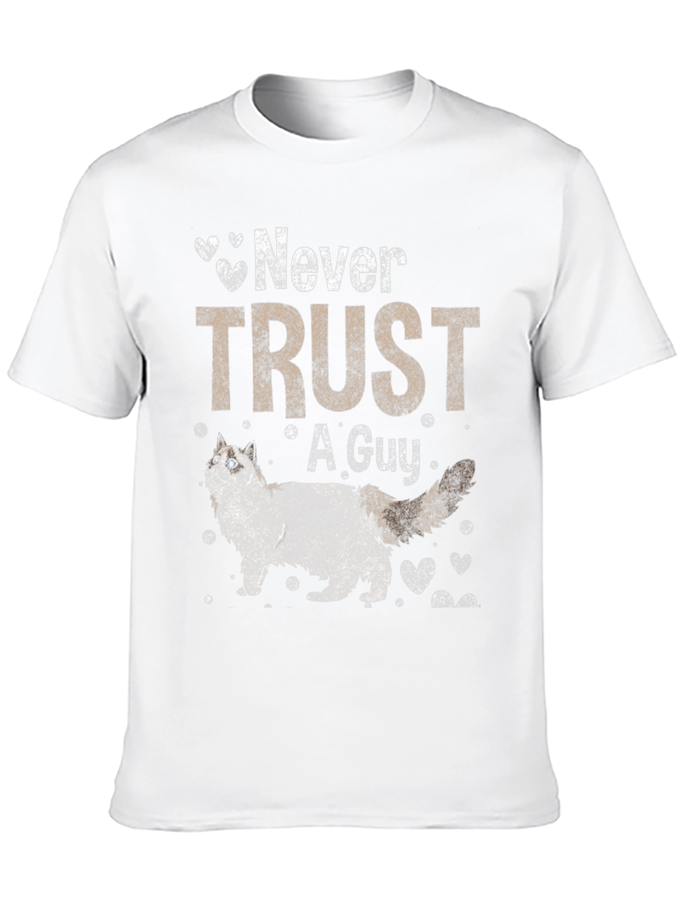 Black Never Trust A Guy T-Shirt view 10