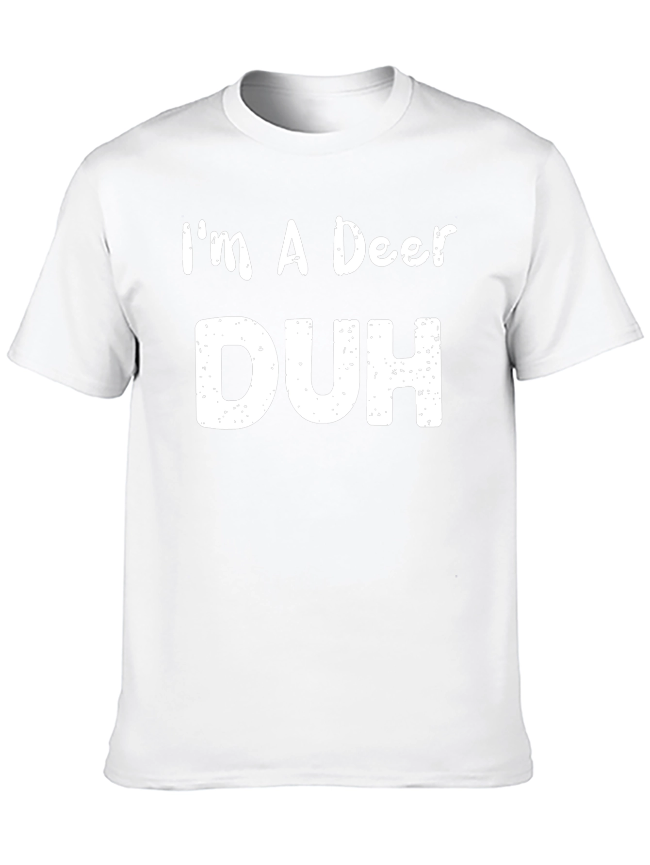 Black I'm A Deer Duh Funny Graphic T-Shirt view 10