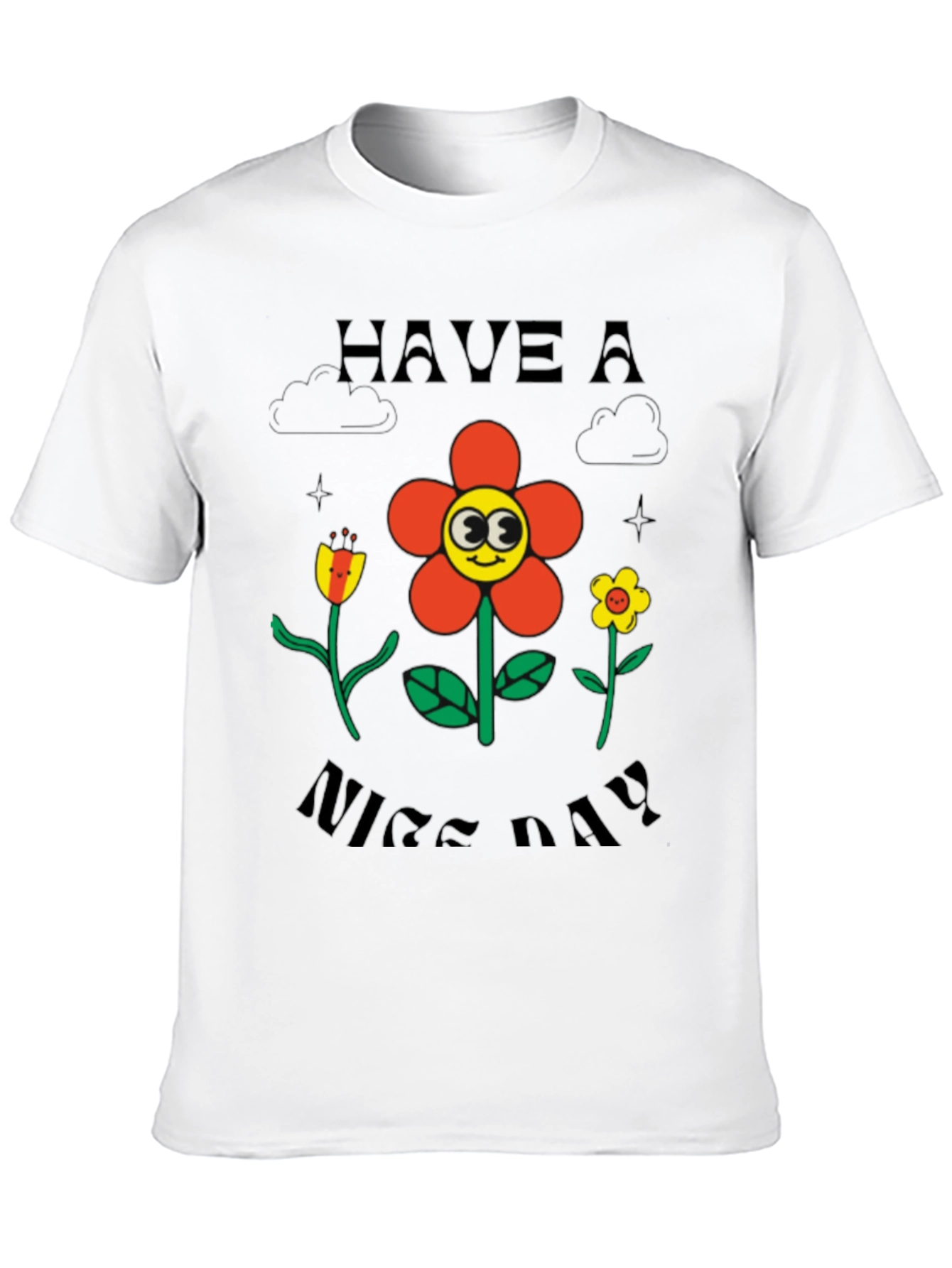 Black Have A Nice Day Graphic T-Shirt view 10
