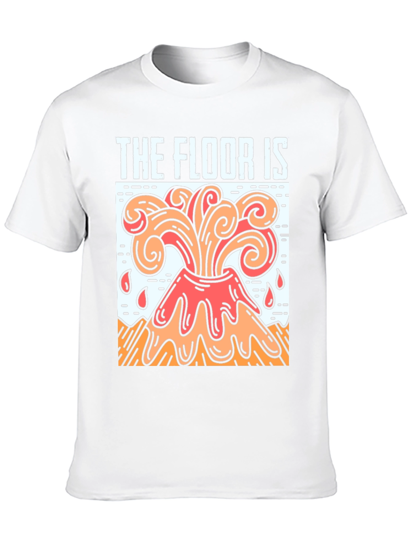 Black The Floor Is Lava Graphic T-Shirt view 10