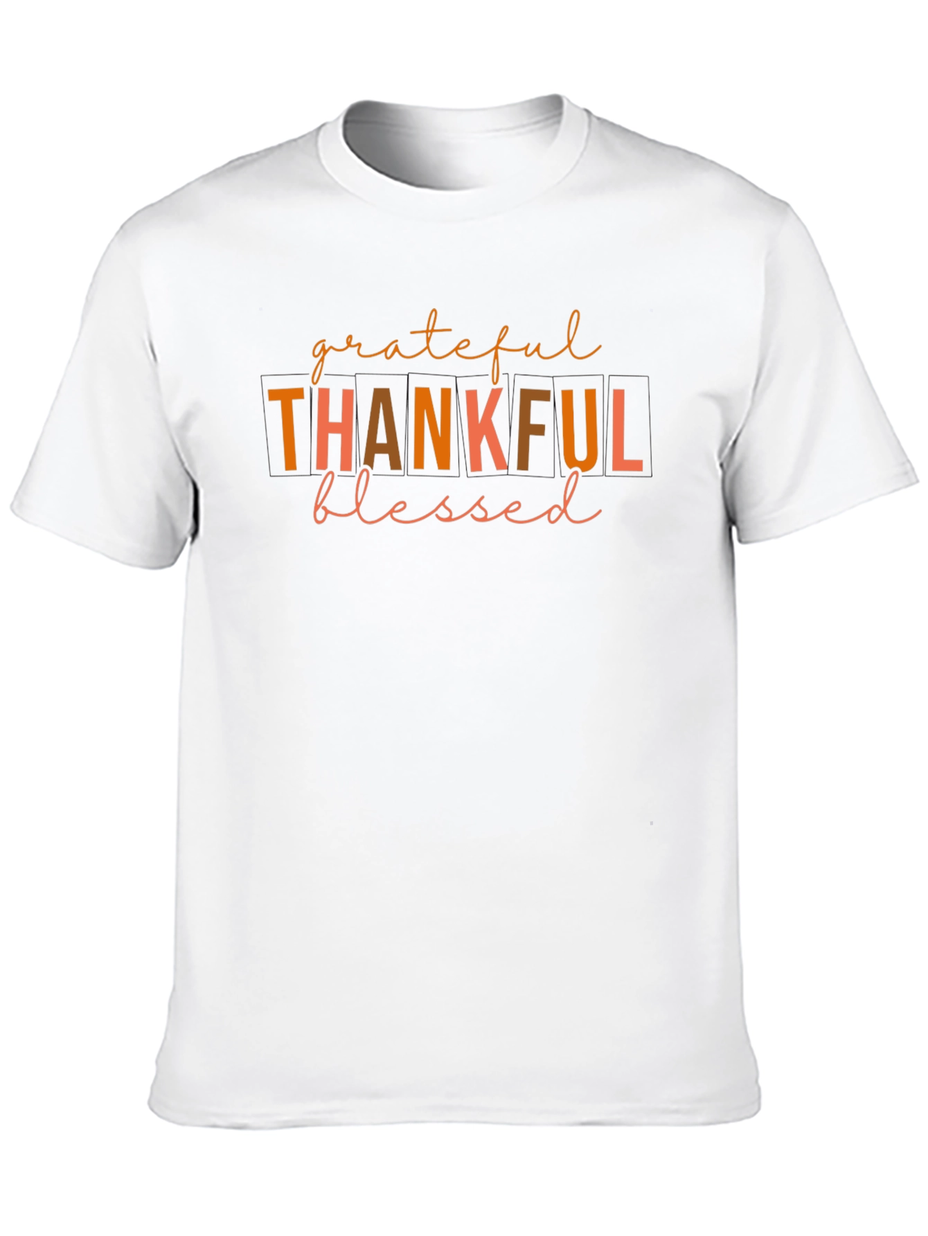 Black Grateful Thankful Blessed T-Shirt - Fall Apparel view 10