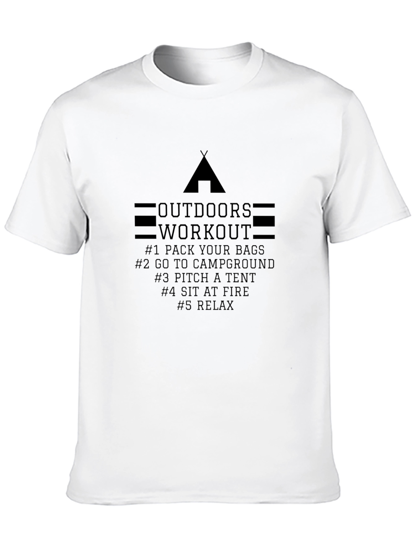 Black Outdoors Workout T-Shirt view 10