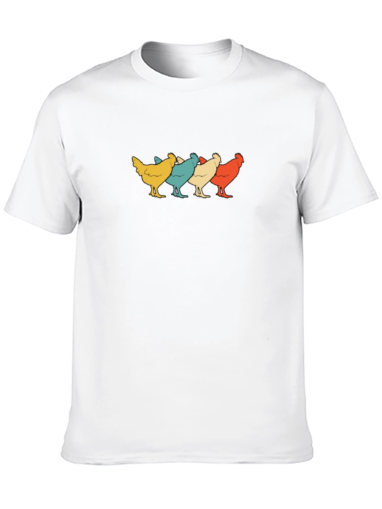Black Retro Chicken Squad T-Shirt view 10