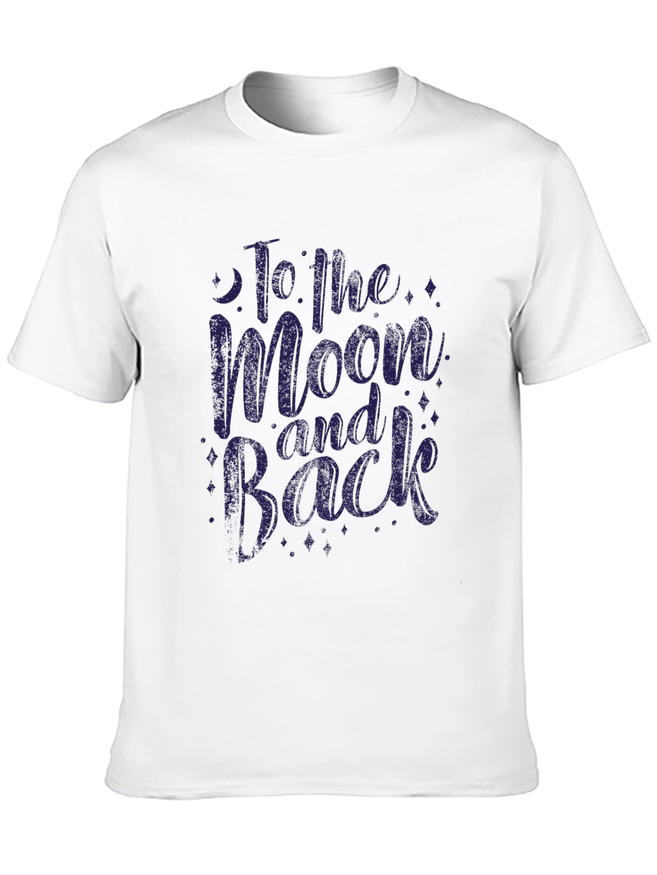 Black To the Moon and Back Graphic T-Shirt view 10