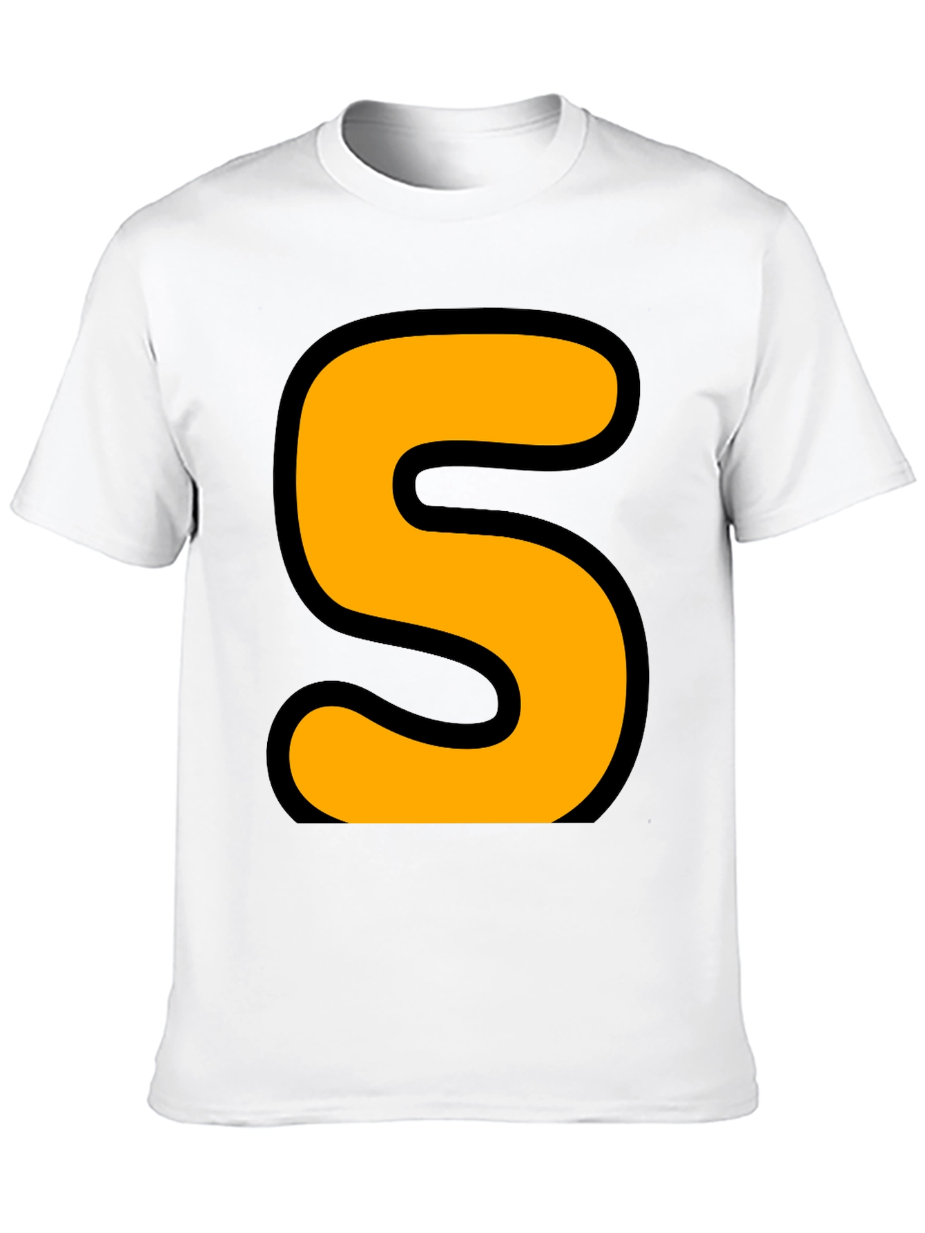 Black Bold 'S' Graphic T-Shirt - Statement Tee view 10