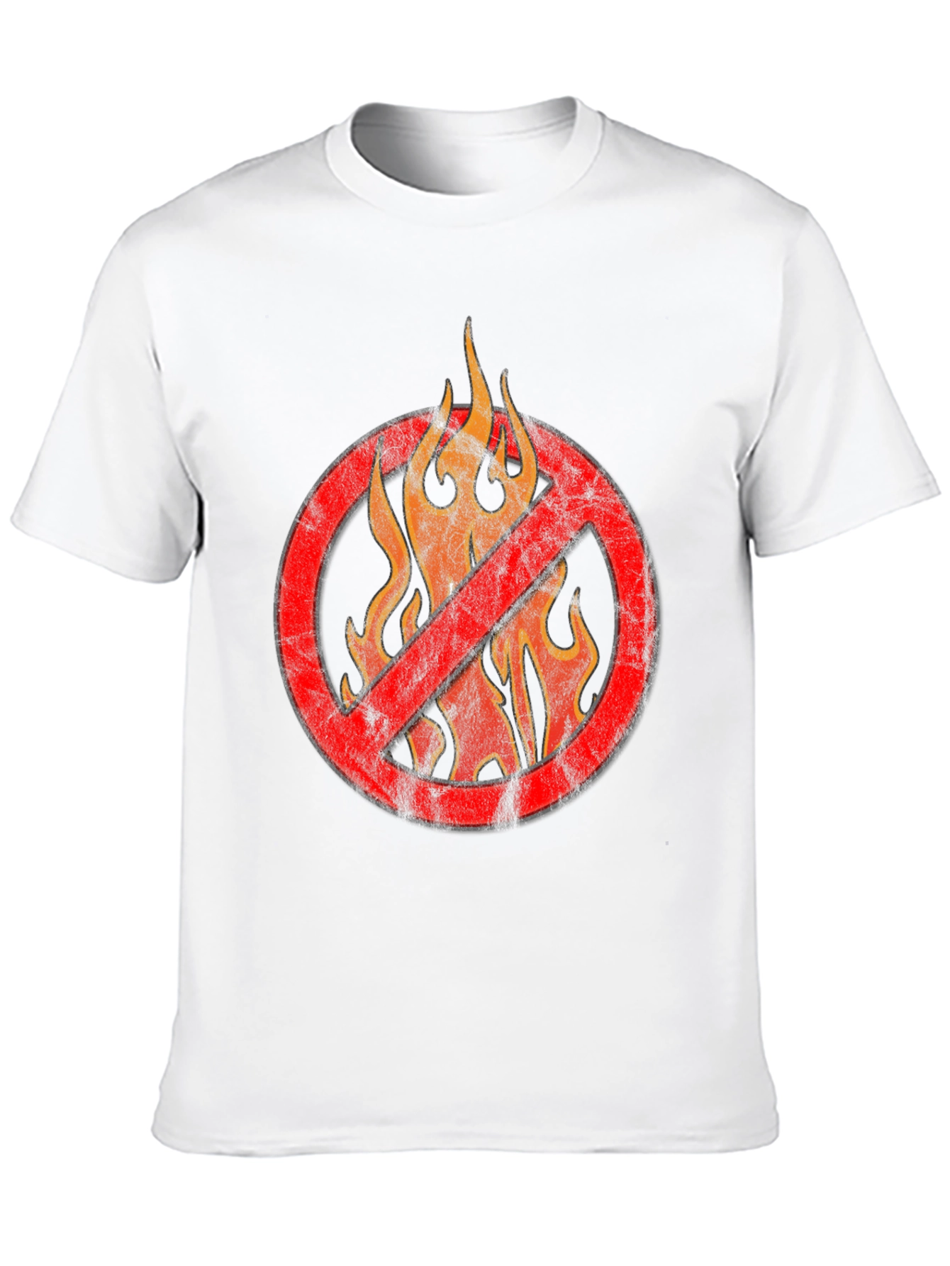 Black No Flames Graphic T-Shirt - Black view 10