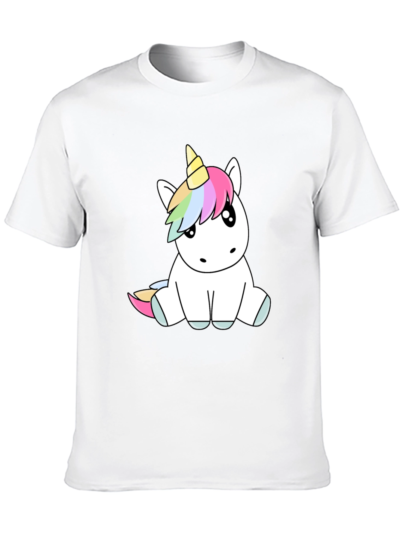 Black Unicorn Graphic Tee - Black Cotton Blend Comfort view 10