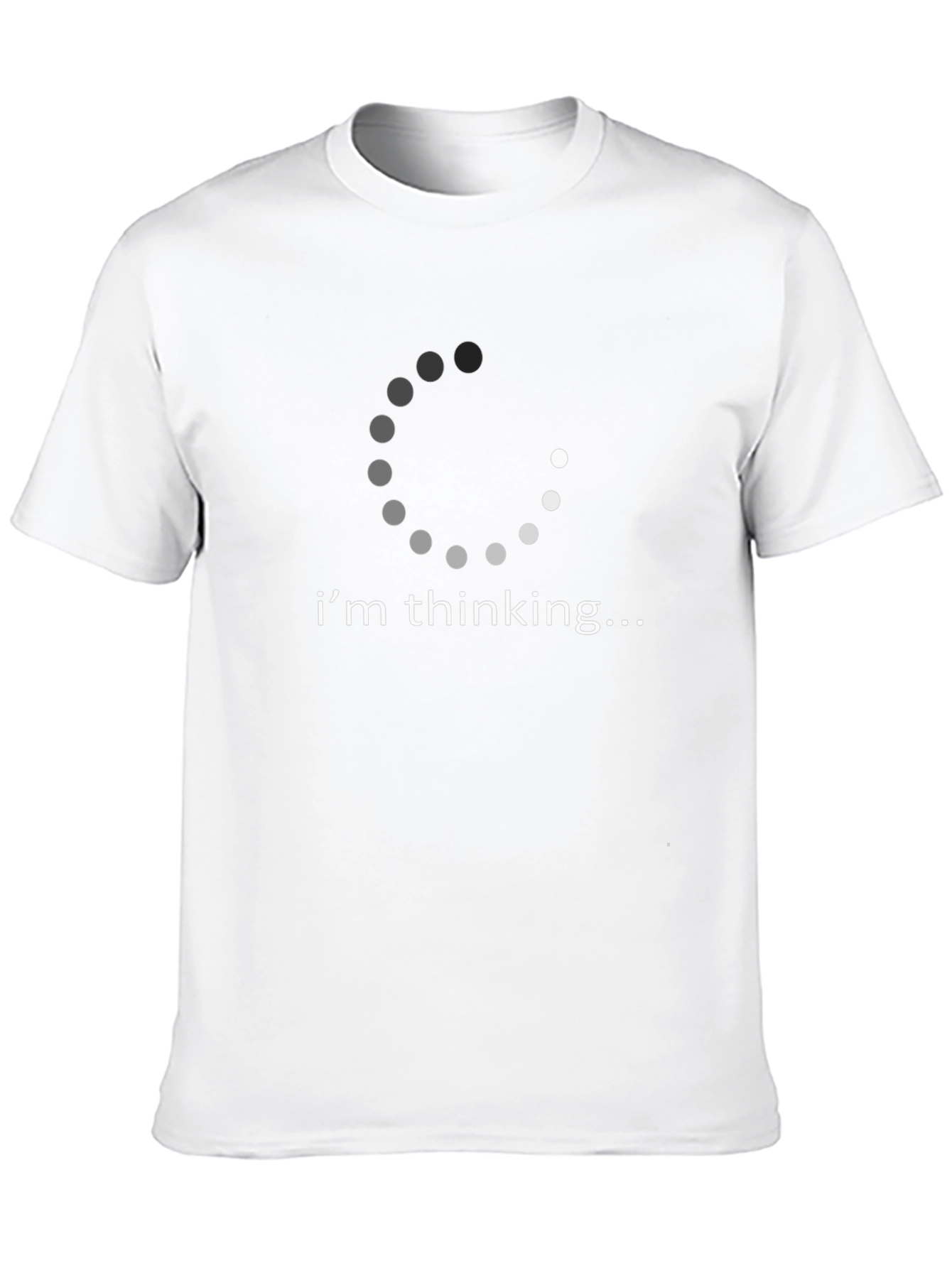 Black I'm Thinking T-Shirt - Humorous Graphic Tee view 10