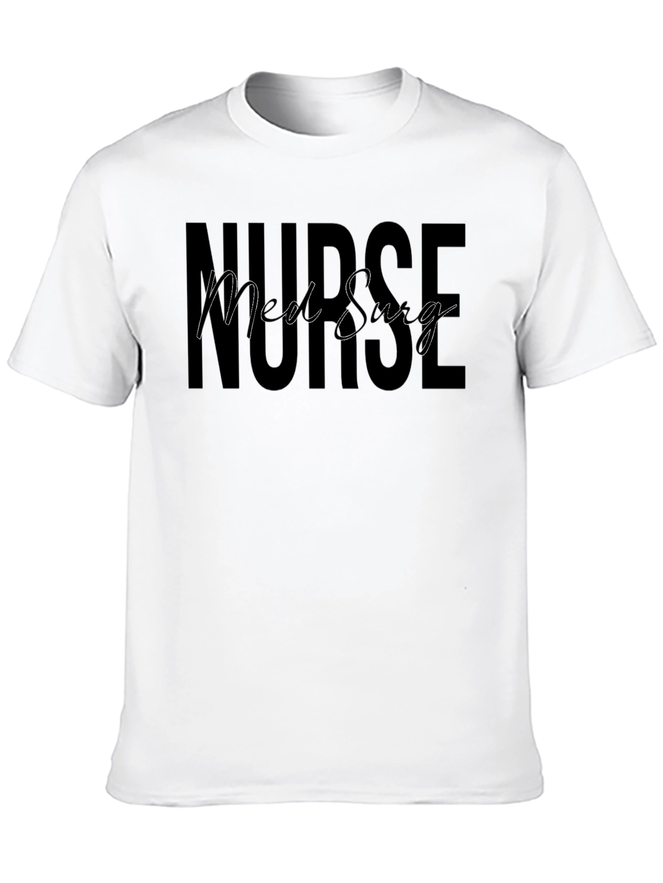 Black Med Surg Nurse Black T-Shirt view 10