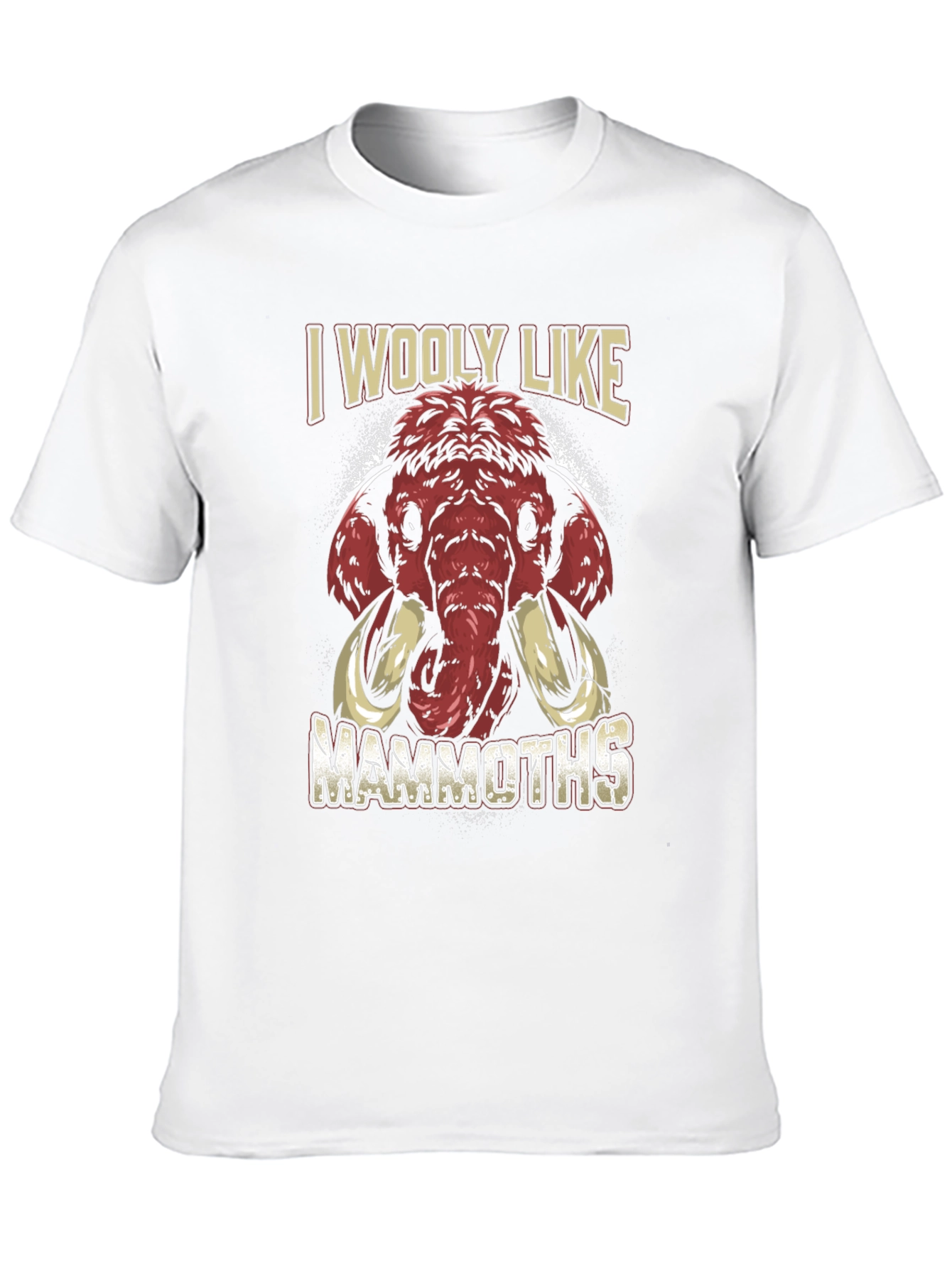 Black I Wooly Like Mammoths Graphic T-Shirt view 10