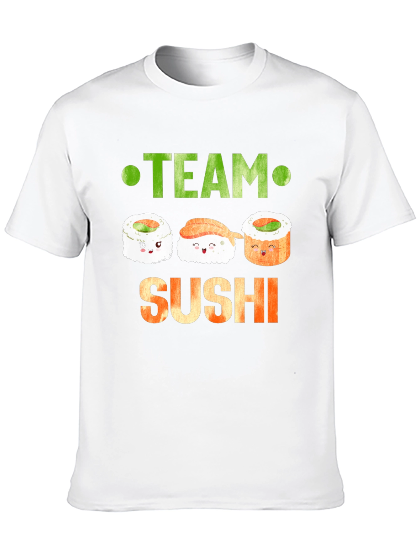 Black Team Sushi Graphic T-Shirt - Cute Sushi Lover Tee view 10