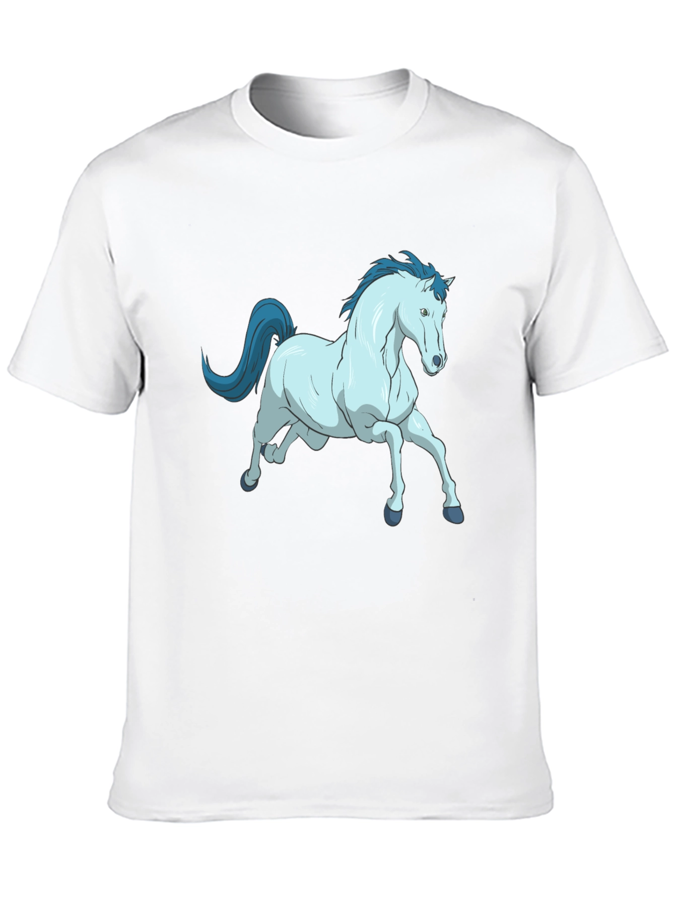 Black Horse Graphic Tee - Unique Cartoon Design view 10