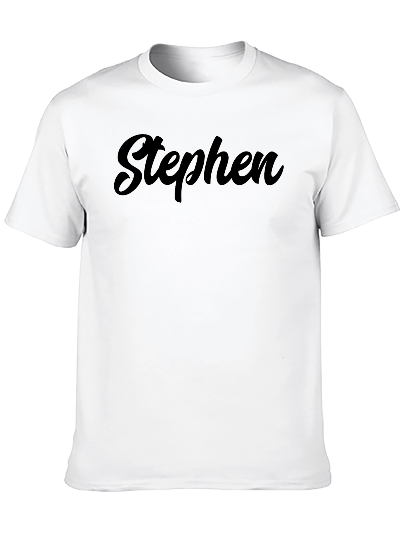 Black Personalized Stephen T-Shirt - Classic Style view 10