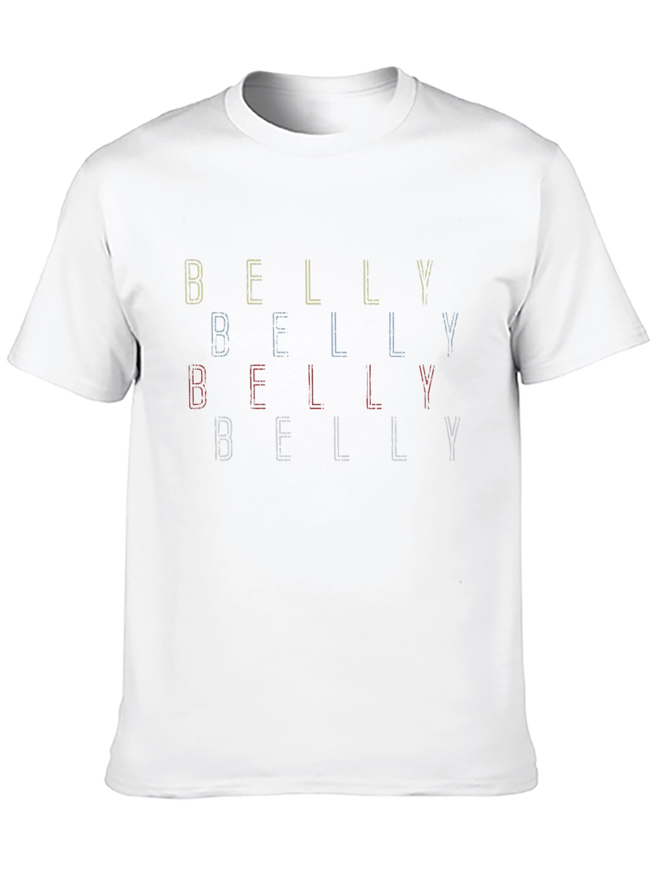 Black Belly Funny Graphic T-Shirt - Trendy Casual Tee view 10