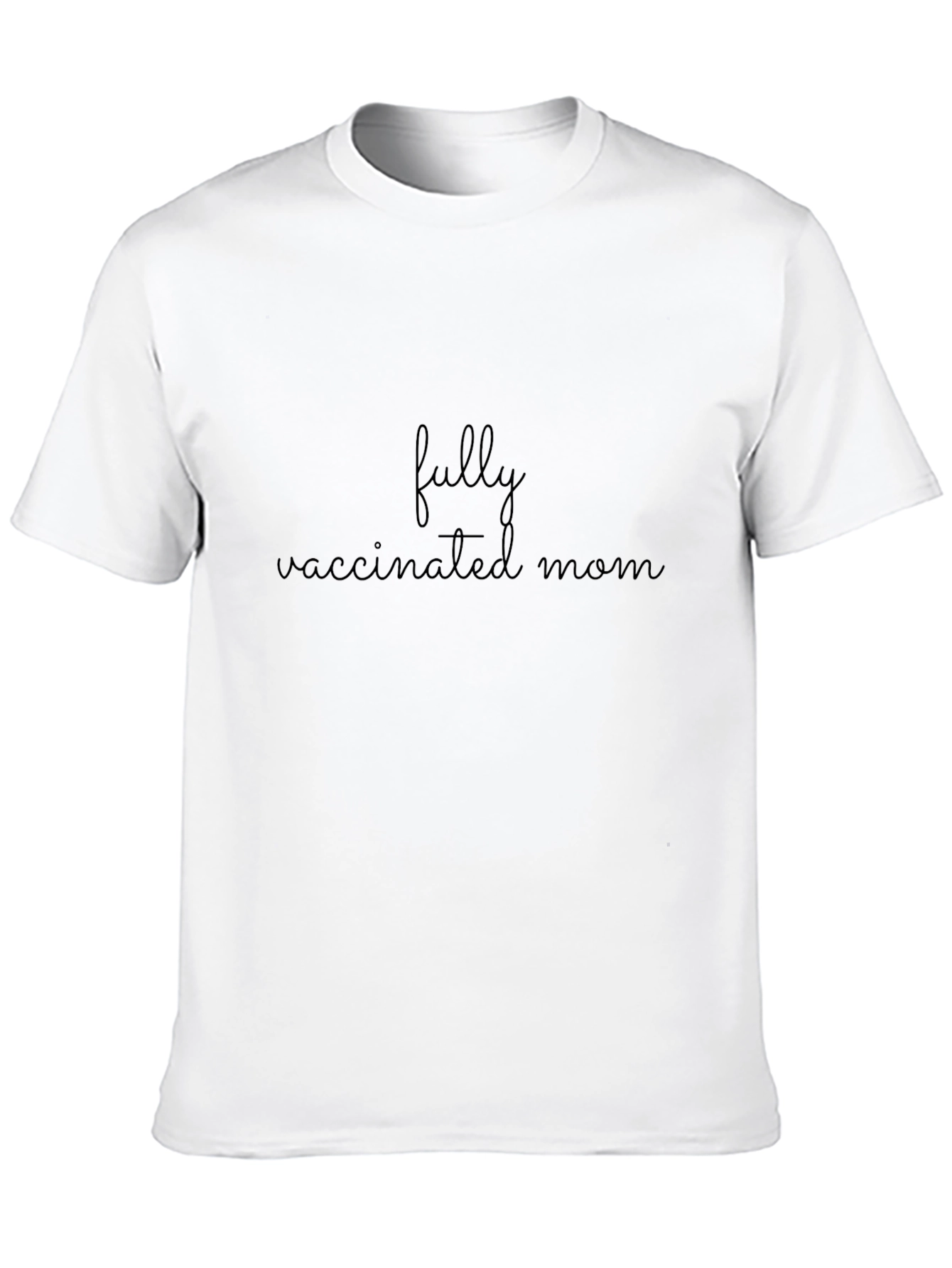 Black Fully Vaccinated Mom Tee - Classic Black Shirt view 10
