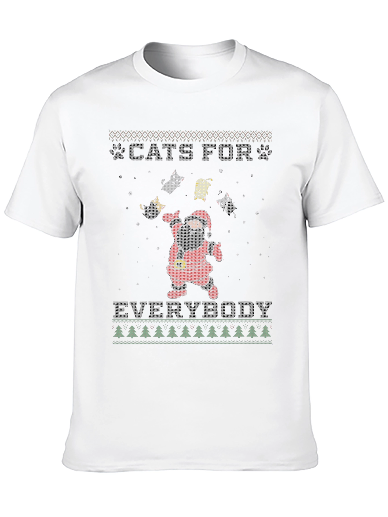 Black Cats For Everybody Holiday T-Shirt view 10