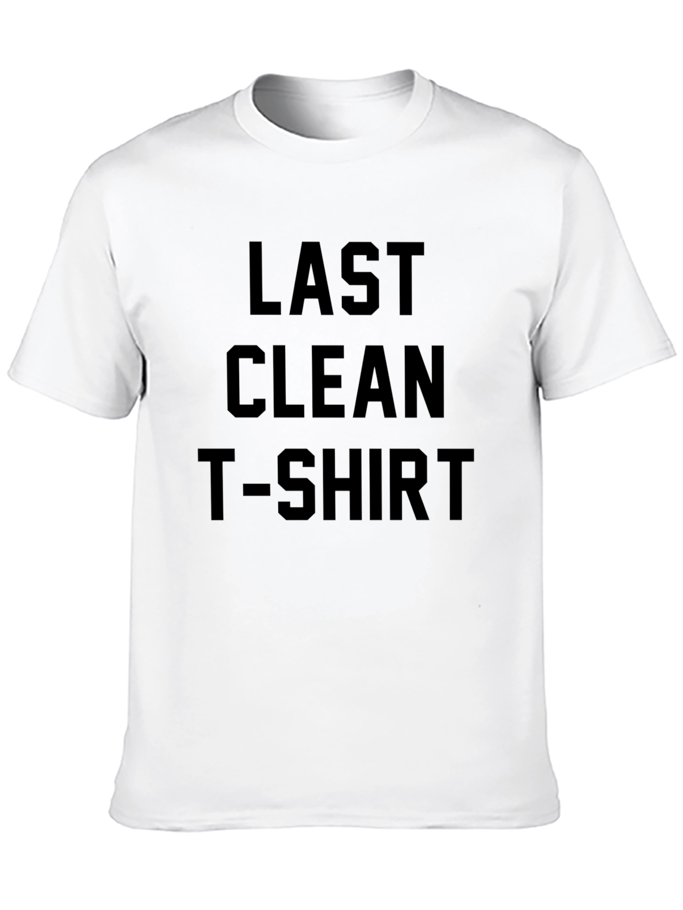 Black Last Clean T-Shirt Graphic Tee view 10
