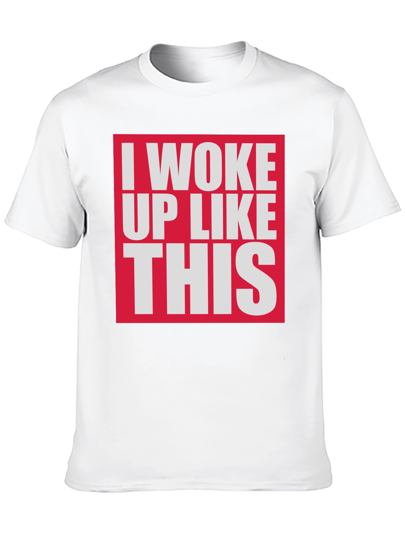 Black I Woke Up Like This Graphic Tee - Black Cotton T-Shirt view 10
