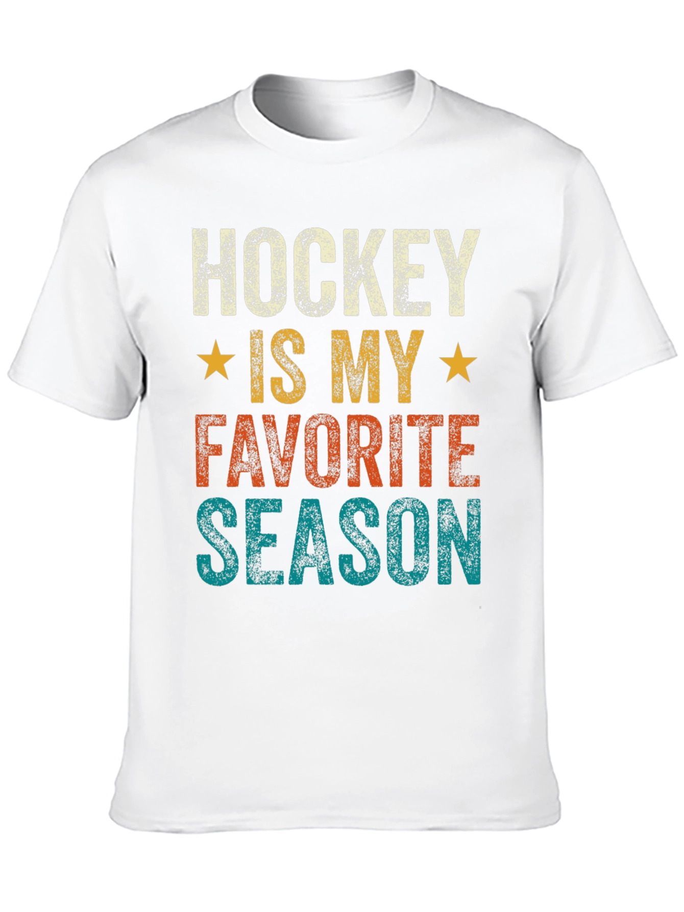Black Hockey Is My Favorite Season Graphic T-Shirt view 10