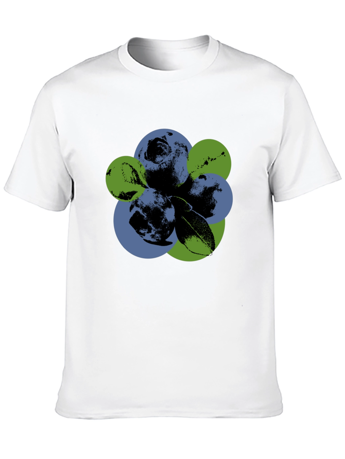Black Abstract Blueberry Graphic T-Shirt view 10